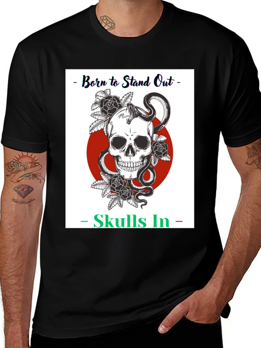Born to Stand Out Skull T-Shirt