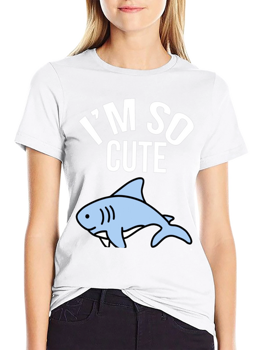 Im So Cute Shark Graphic T-Shirt