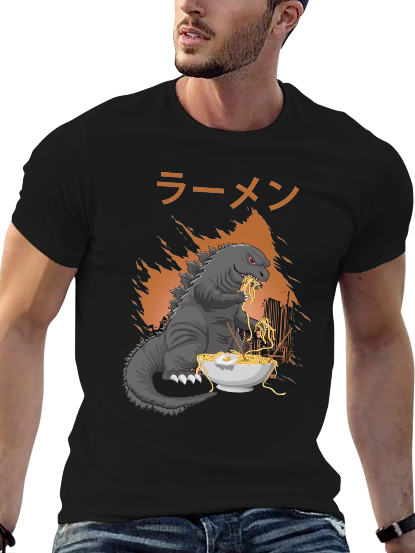 Godzilla Ramen Graphic T-Shirt