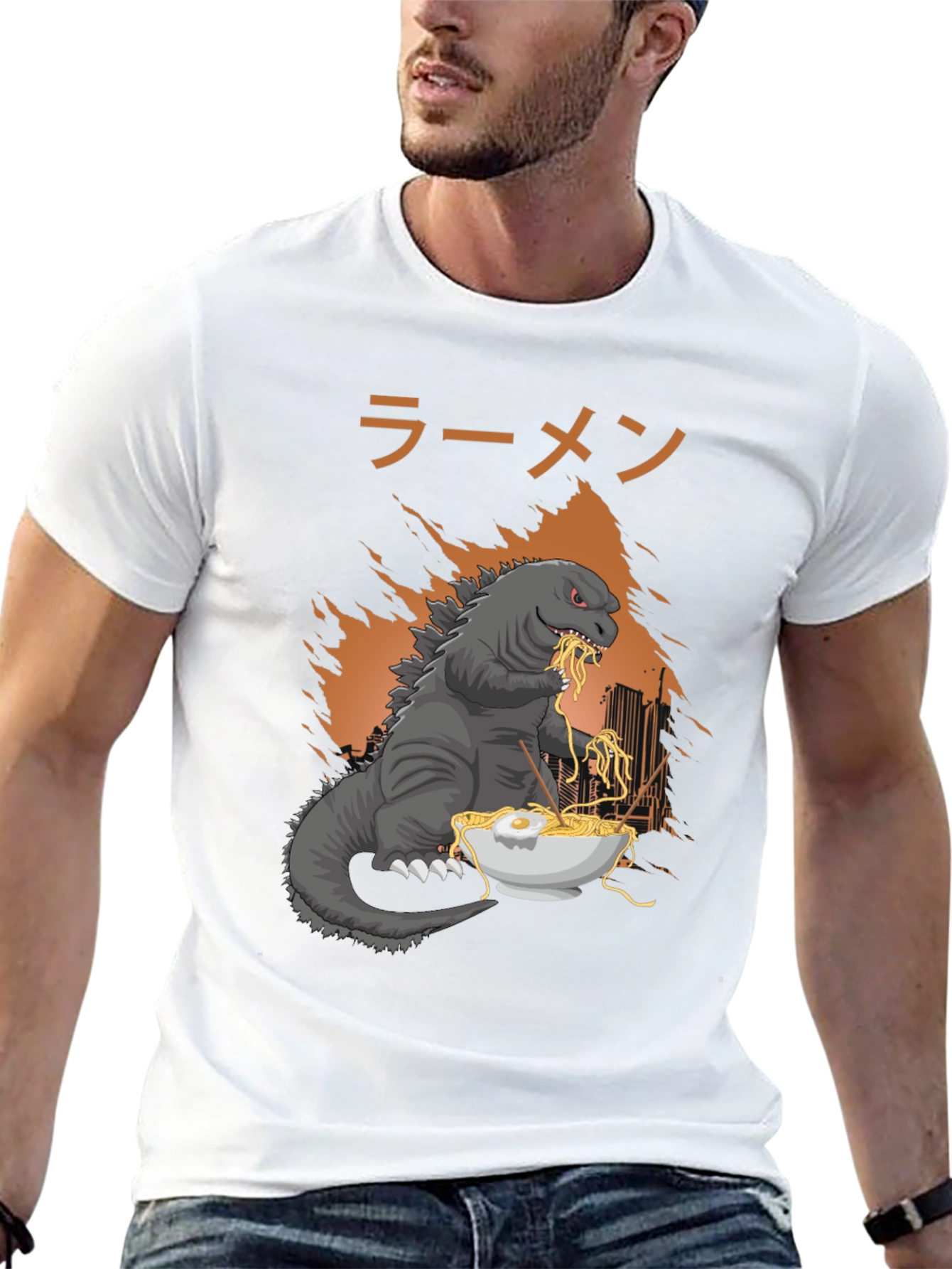 Godzilla Ramen Graphic T-Shirt