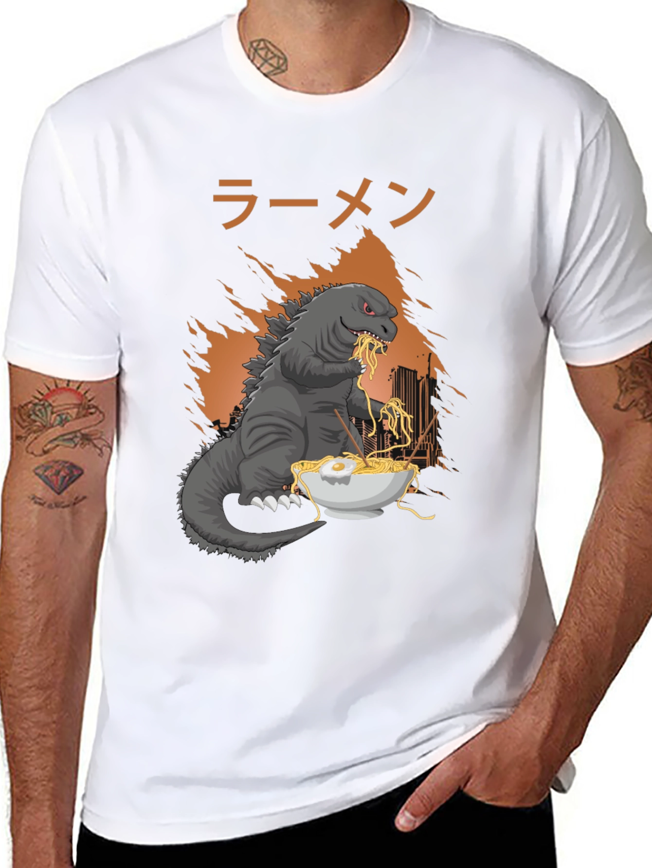 Godzilla Ramen Graphic T-Shirt