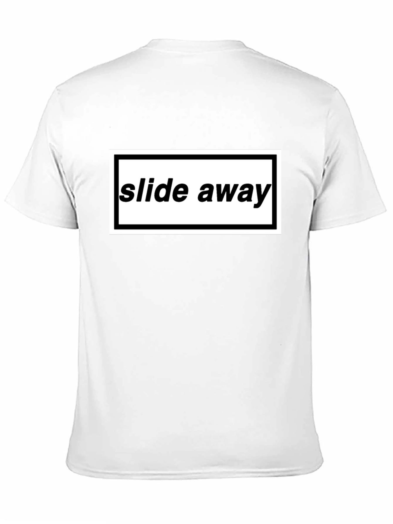 Slide Away Graphic Tee - Black Cotton T-Shirt