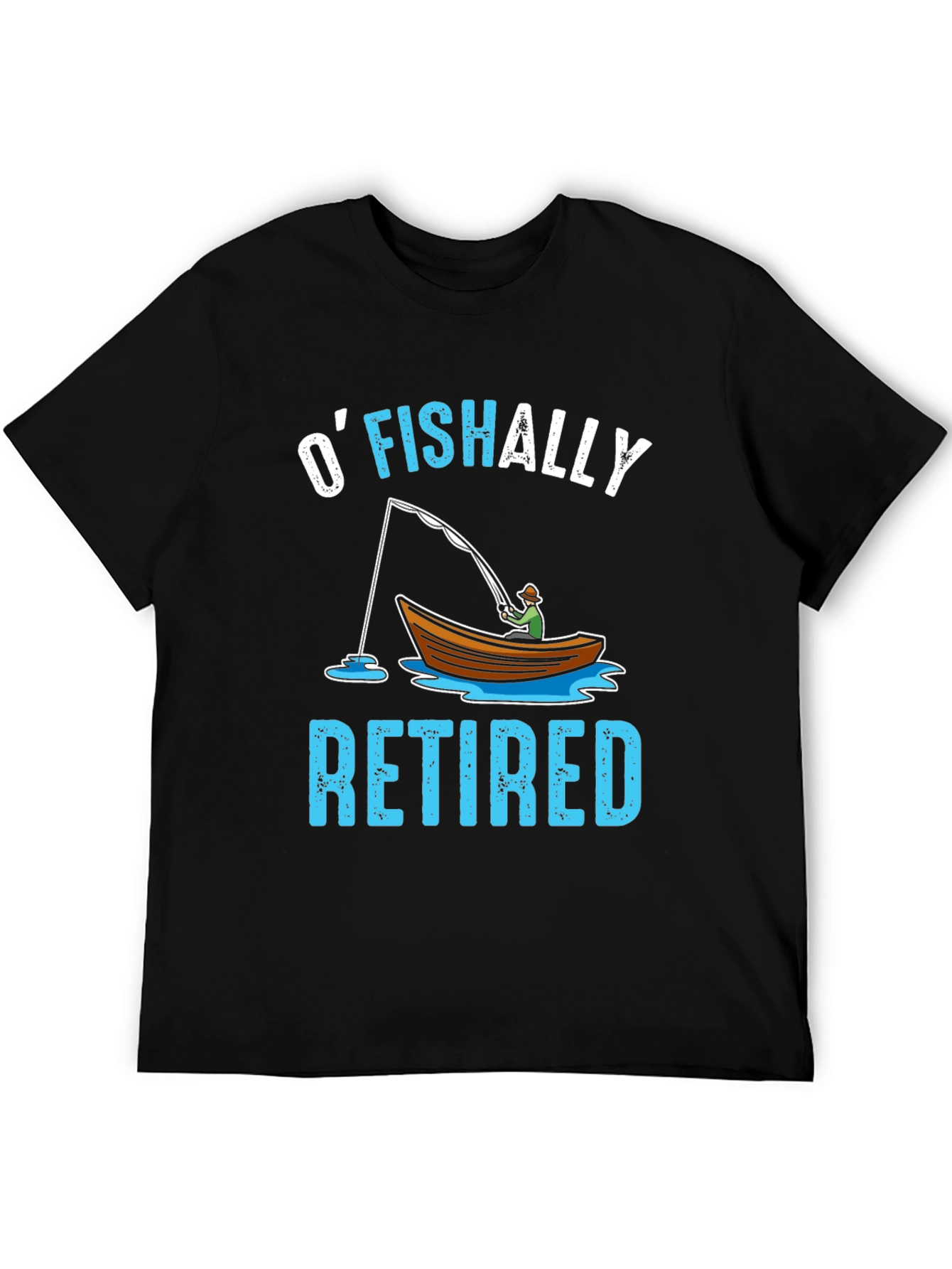 OFISHALLY Retired T-Shirt Fishing Retirement