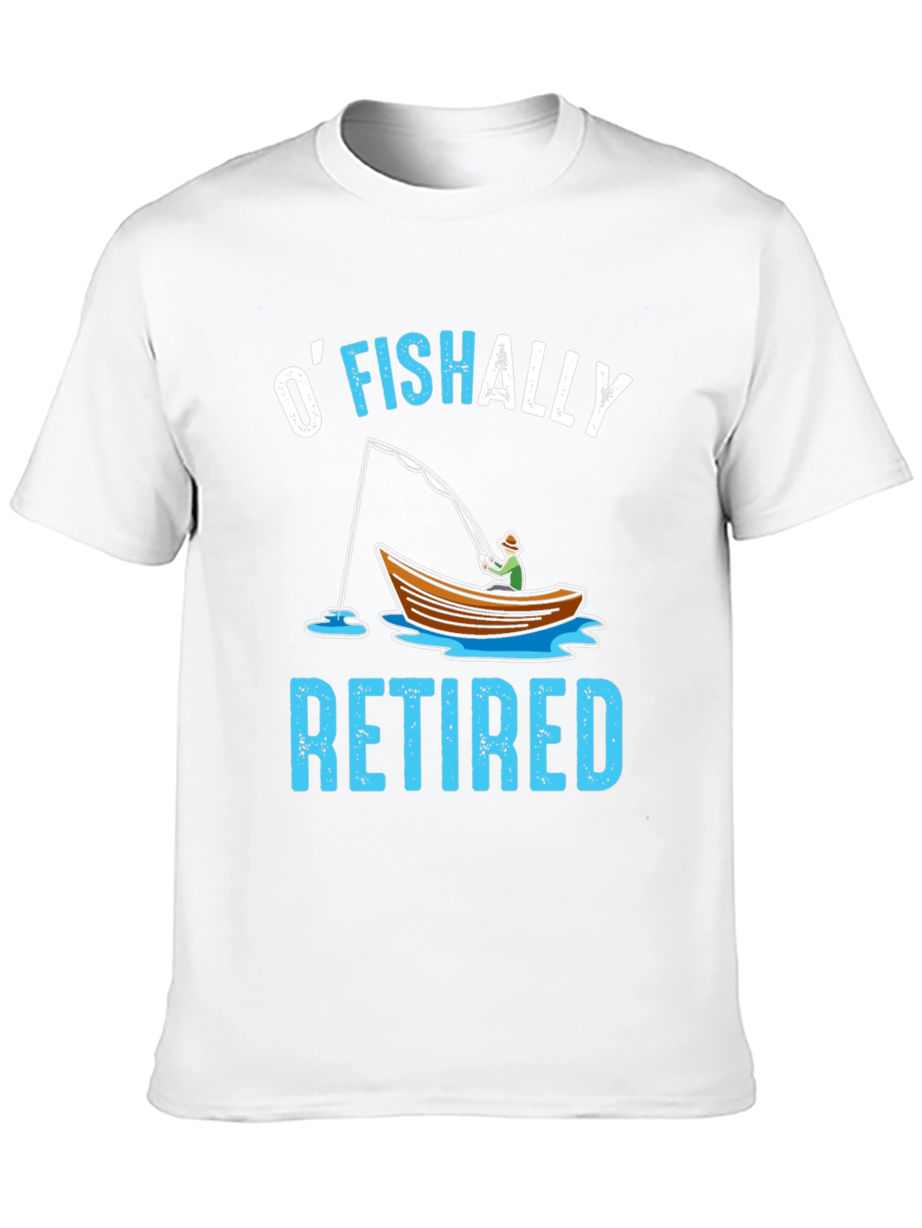 OFISHALLY Retired T-Shirt Fishing Retirement