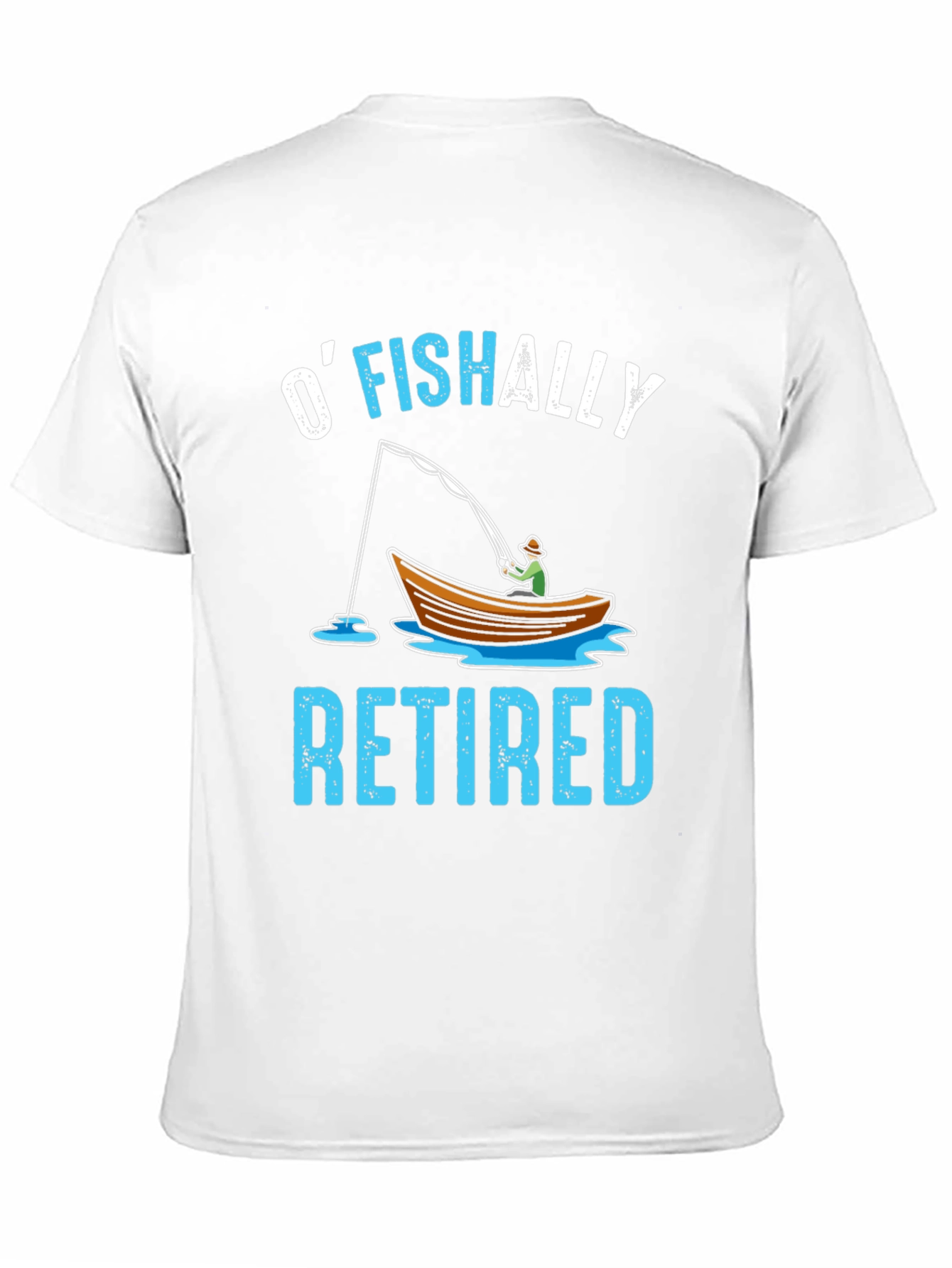 OFISHALLY Retired T-Shirt Fishing Retirement