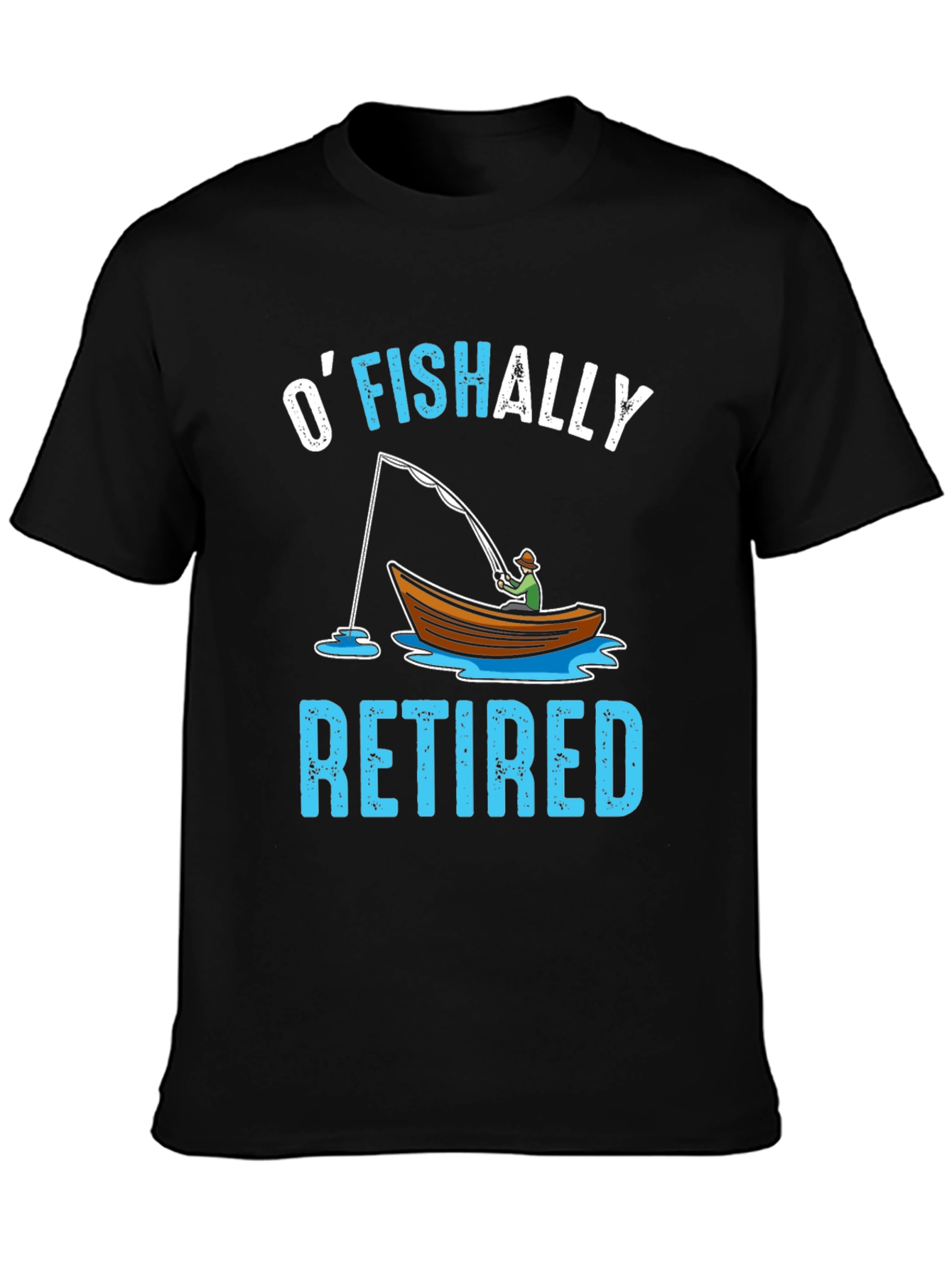 OFISHALLY Retired T-Shirt Fishing Retirement