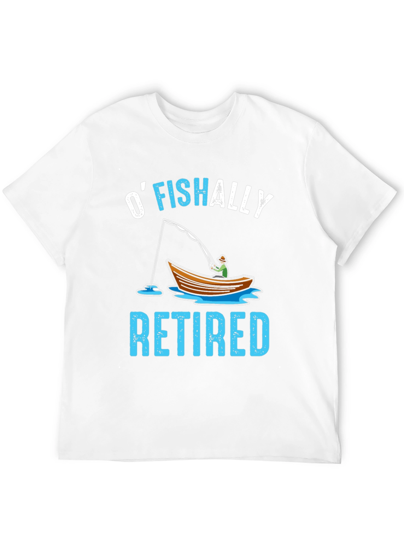 OFISHALLY Retired T-Shirt Fishing Retirement