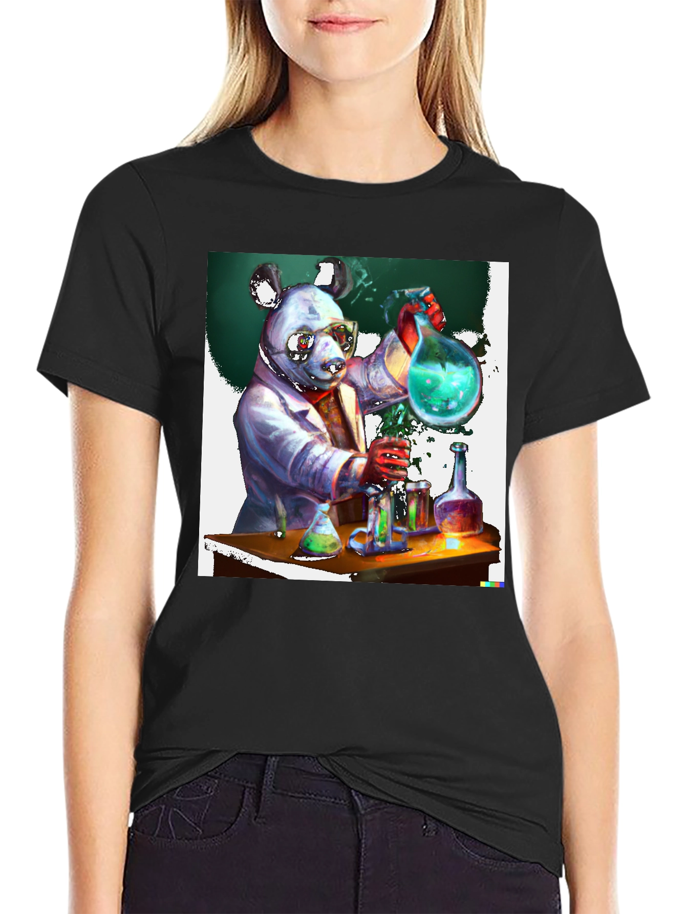 Scientist Panda Graphic Tee - Quirky & Unique