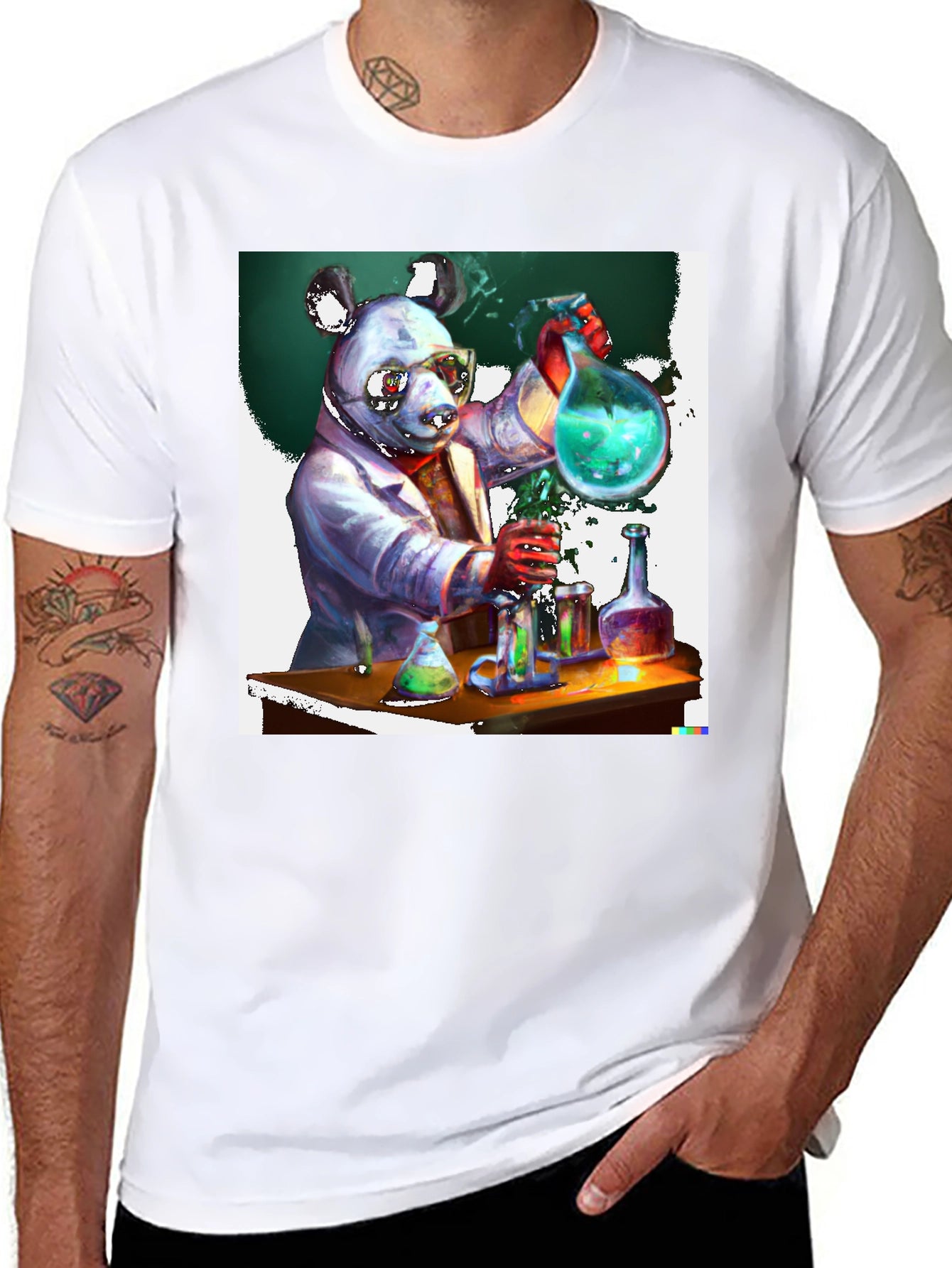 Scientist Panda Graphic Tee - Quirky & Unique