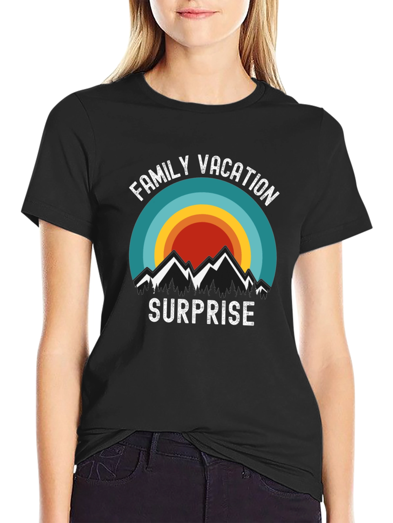 Family Vacation Surprise Graphic Tee