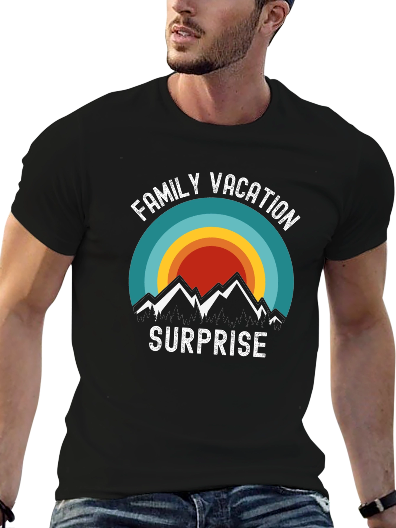 Family Vacation Surprise Graphic Tee