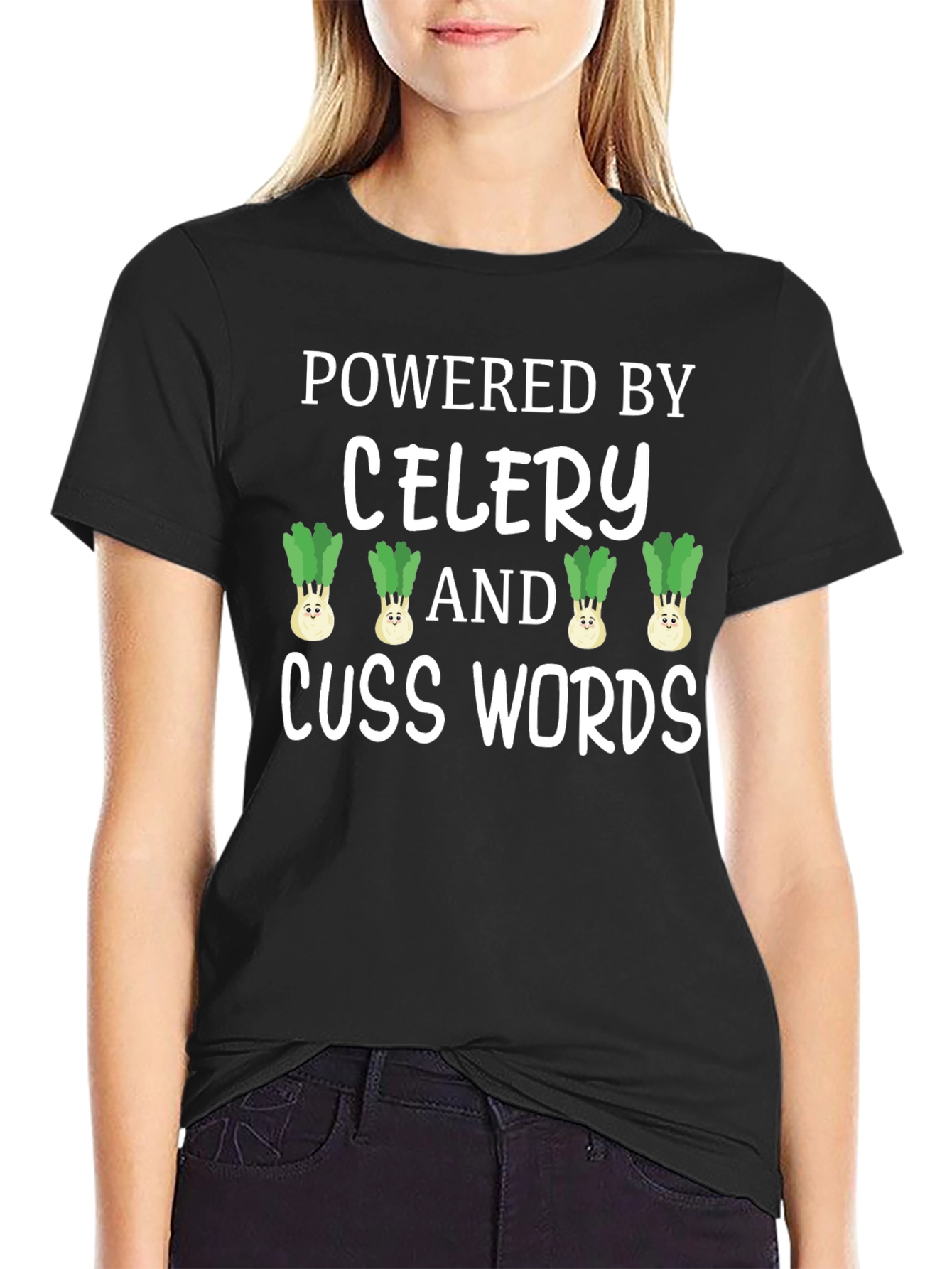 Powered By Celery & Cuss Words T-Shirt