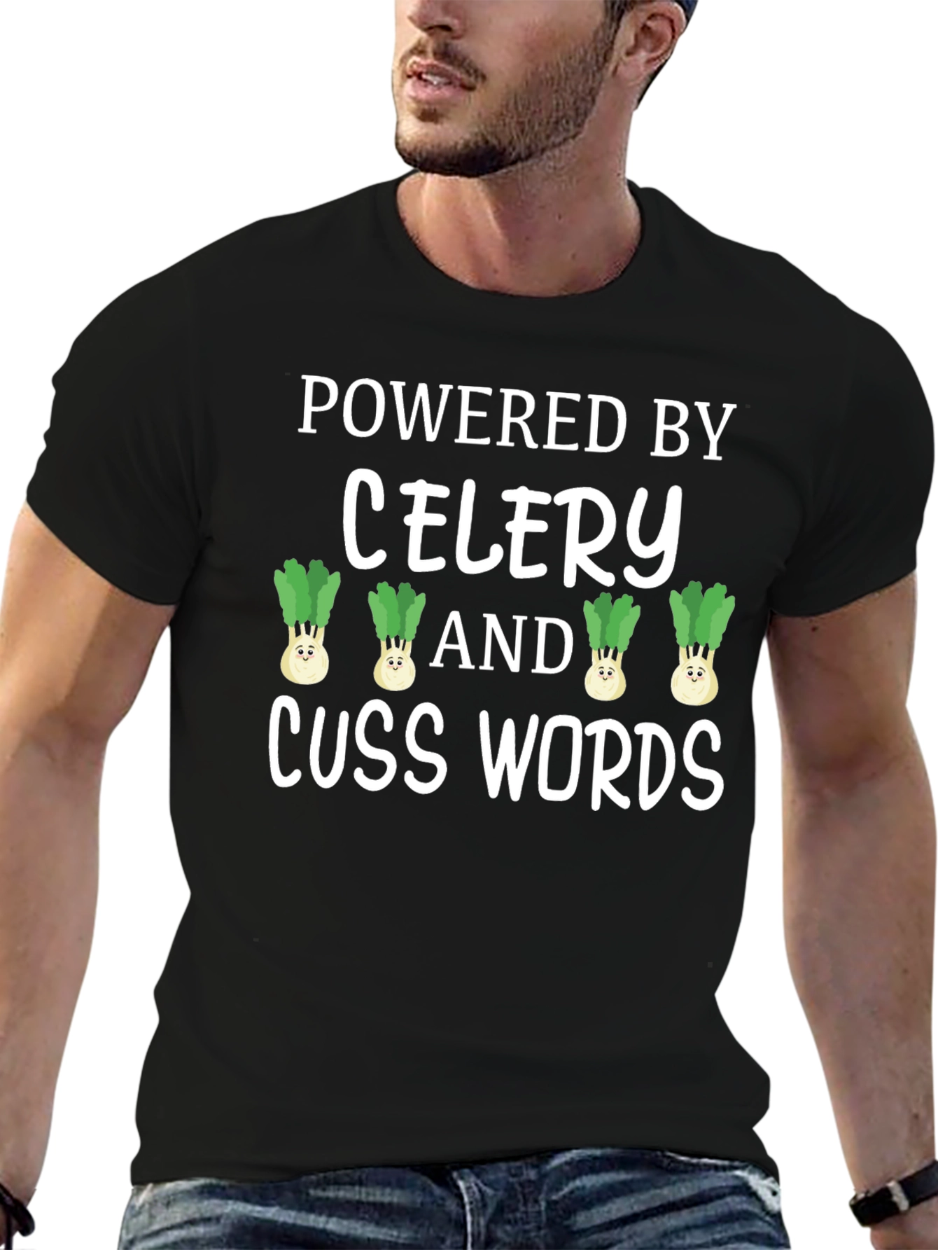 Powered By Celery & Cuss Words T-Shirt