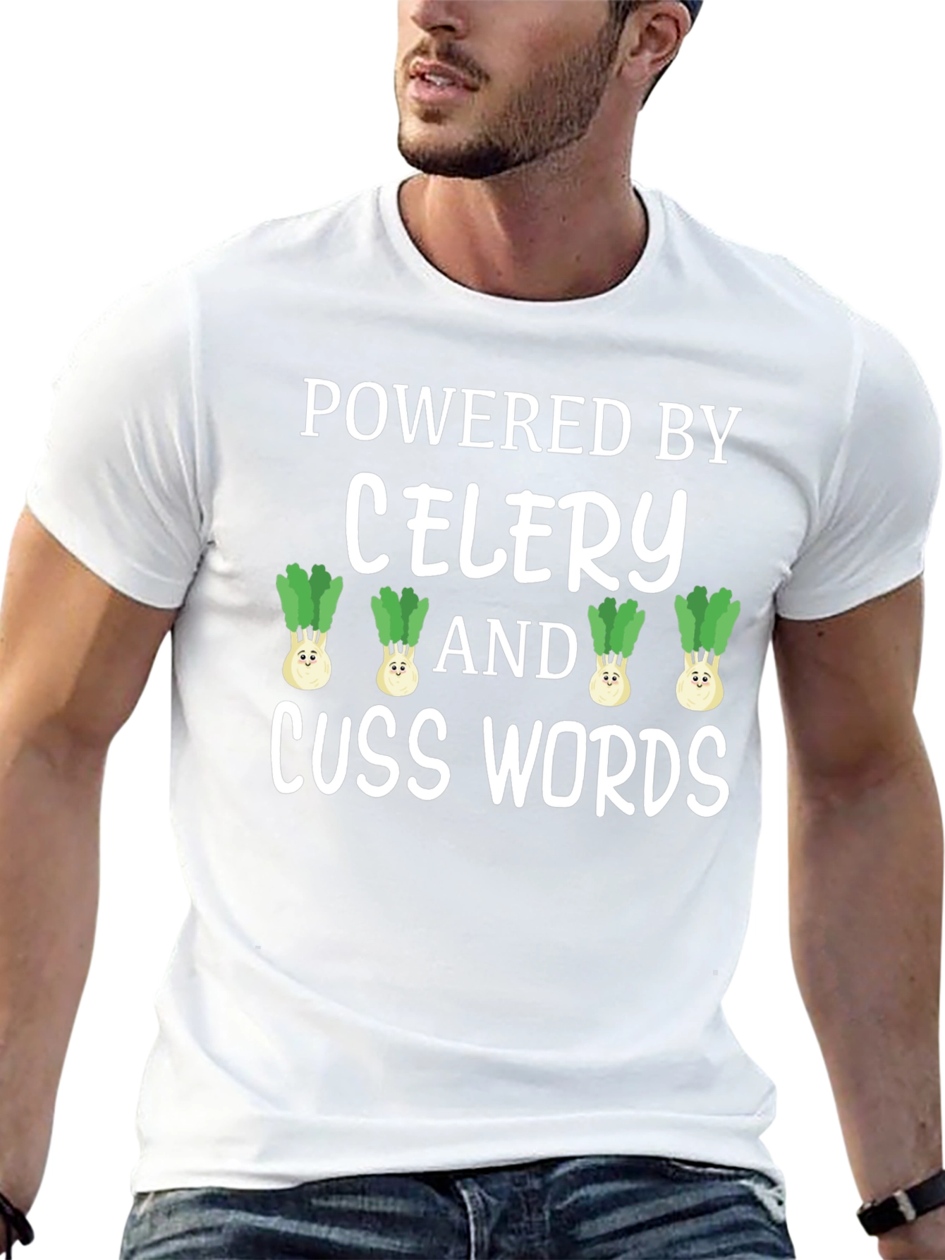 Powered By Celery & Cuss Words T-Shirt