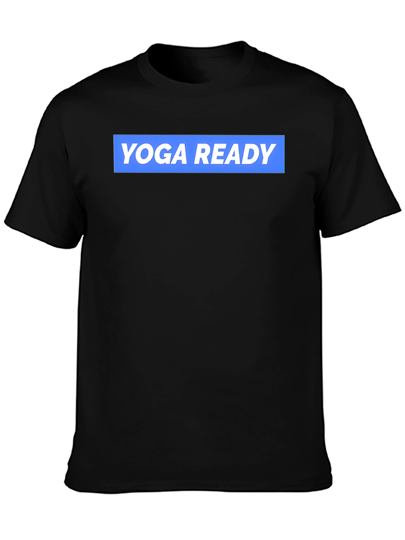 Yoga Ready Black Cotton Graphic Tee