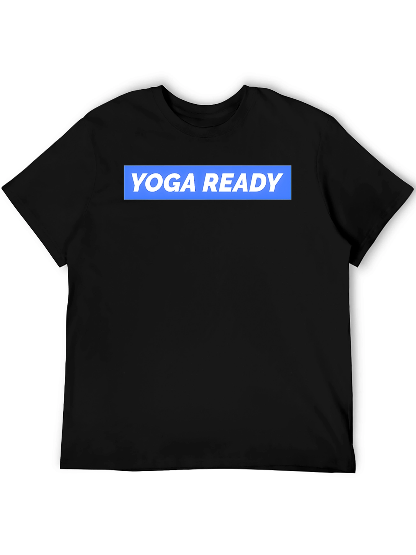 Yoga Ready Black Cotton Graphic Tee