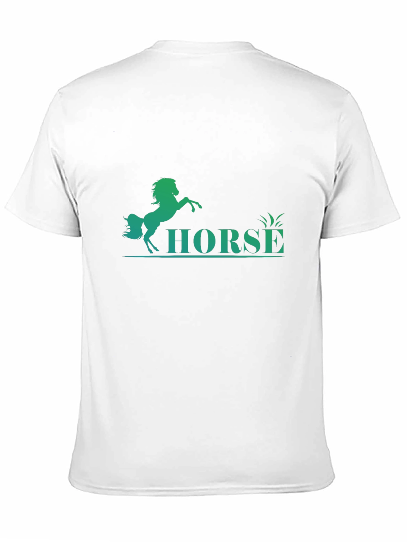 Mens Black Horse Graphic T-Shirt