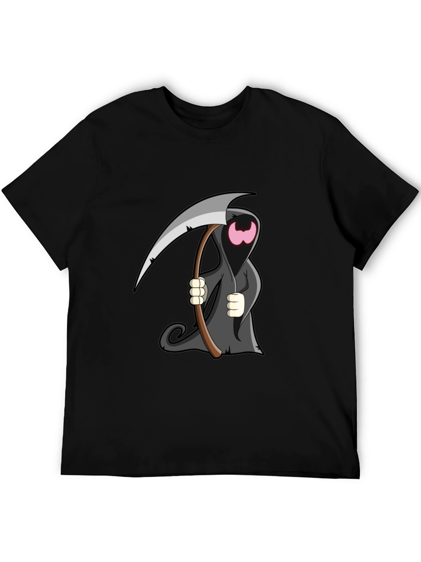 Cartoon Grim Reaper Graphic T-Shirt