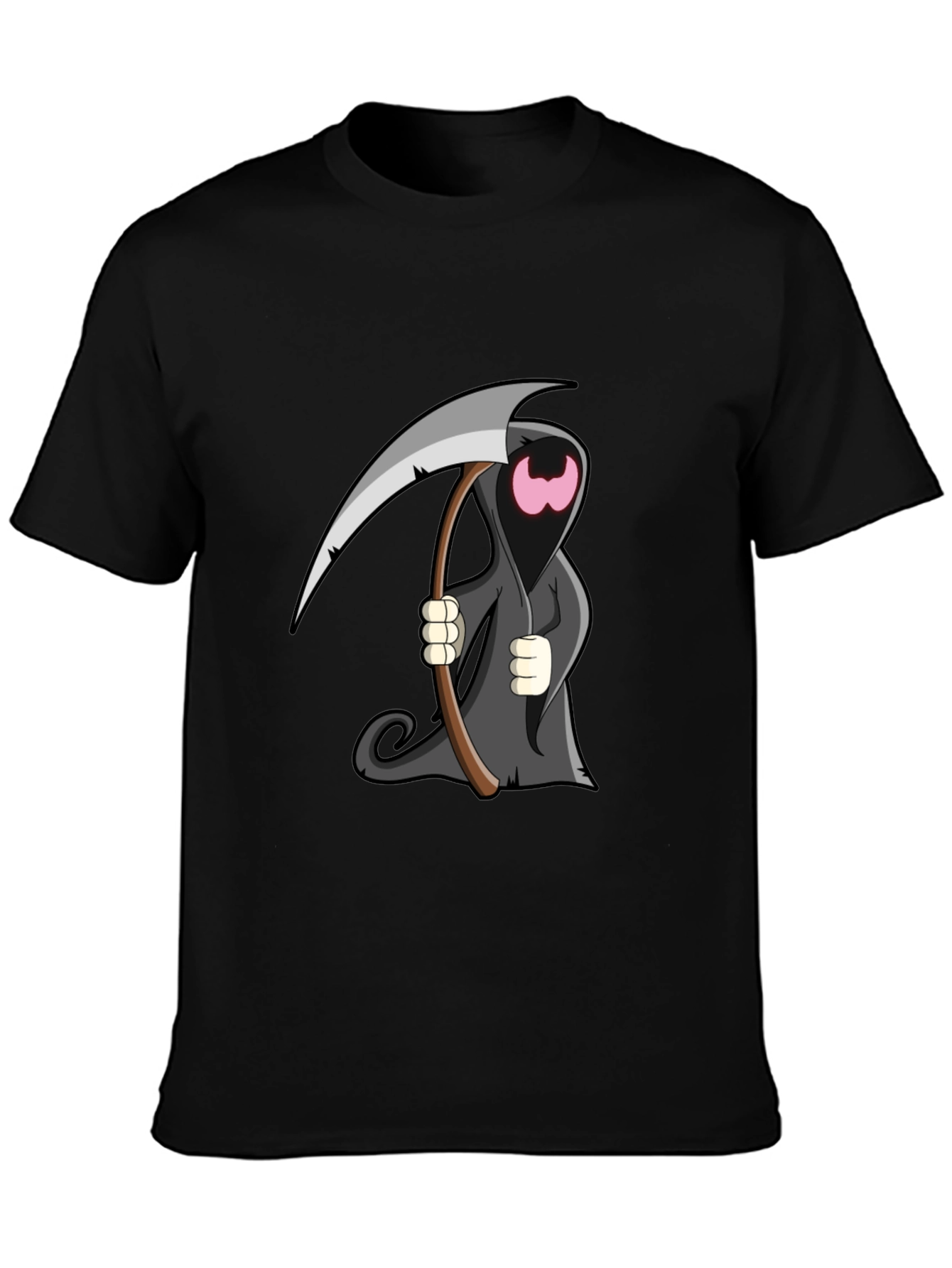 Cartoon Grim Reaper Graphic T-Shirt