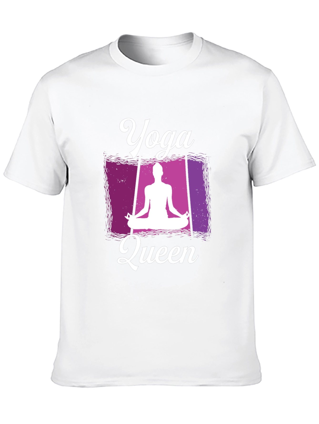 Yoga Queen Graphic Tee - Black Cotton Comfort