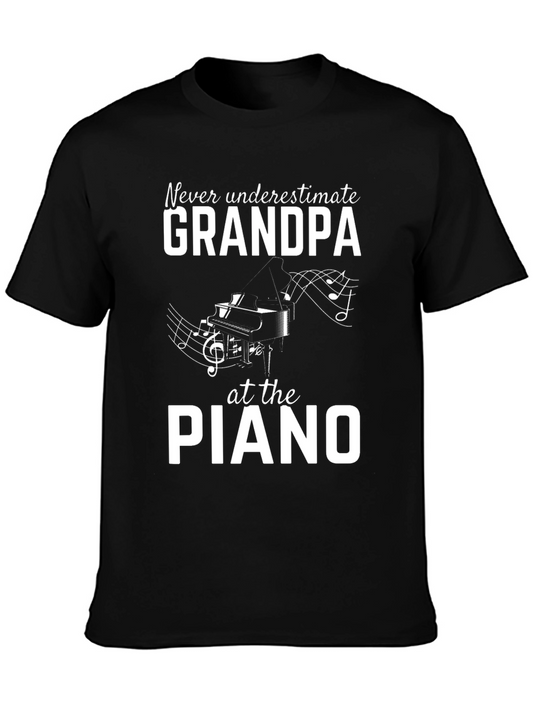 Grandpa Piano Player T-Shirt