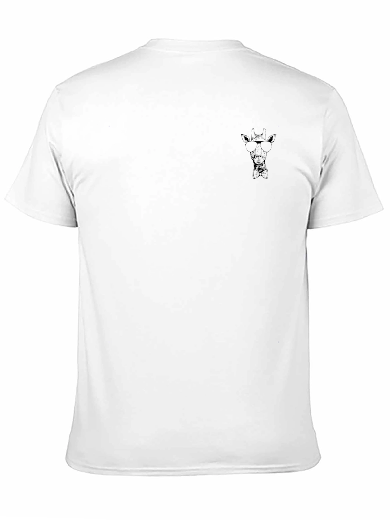 Cool Black Giraffe Graphic T-Shirt
