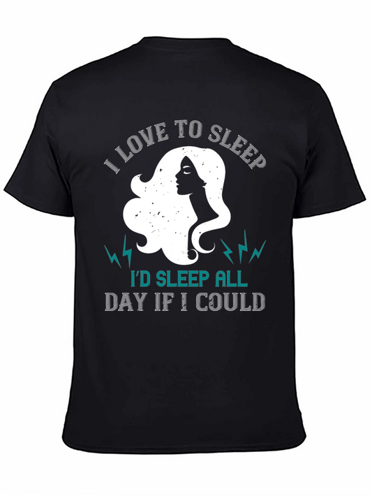 I Love To Sleep Graphic T-Shirt