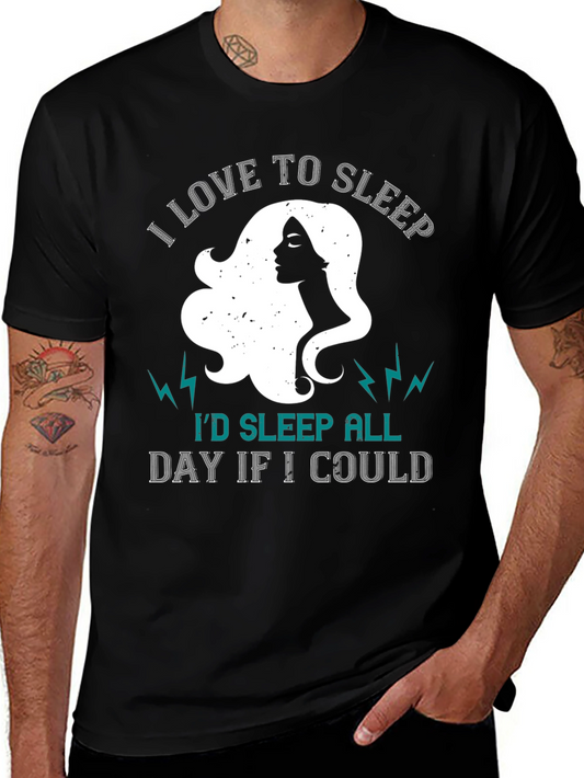 I Love To Sleep Graphic T-Shirt