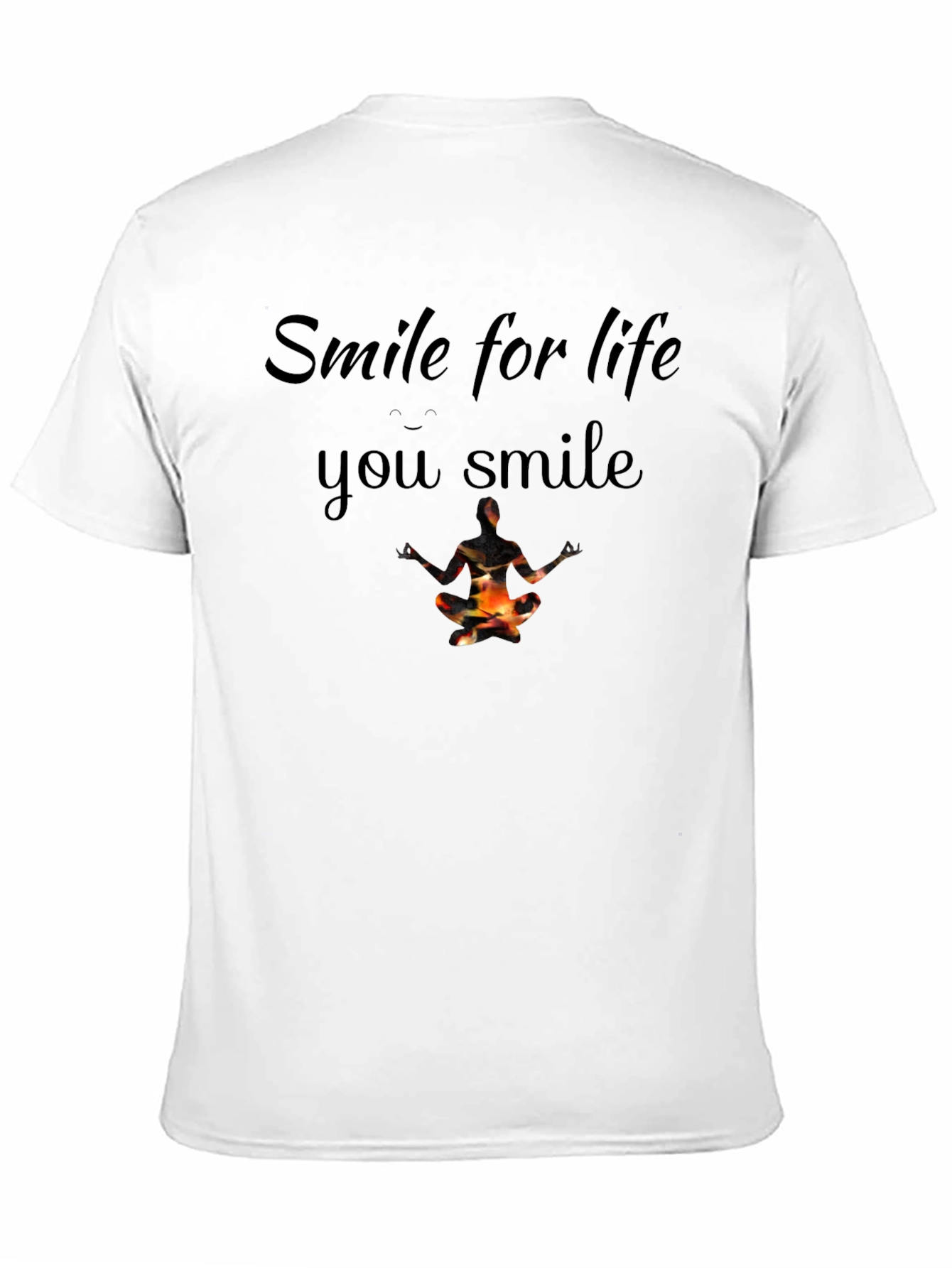 Smile for Life Graphic Black T-Shirt