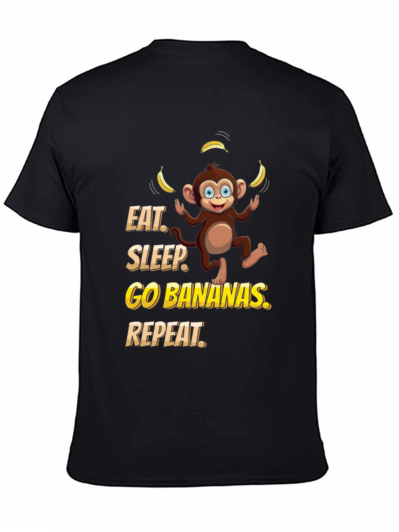 Eat Sleep Go Bananas Monkey T-Shirt