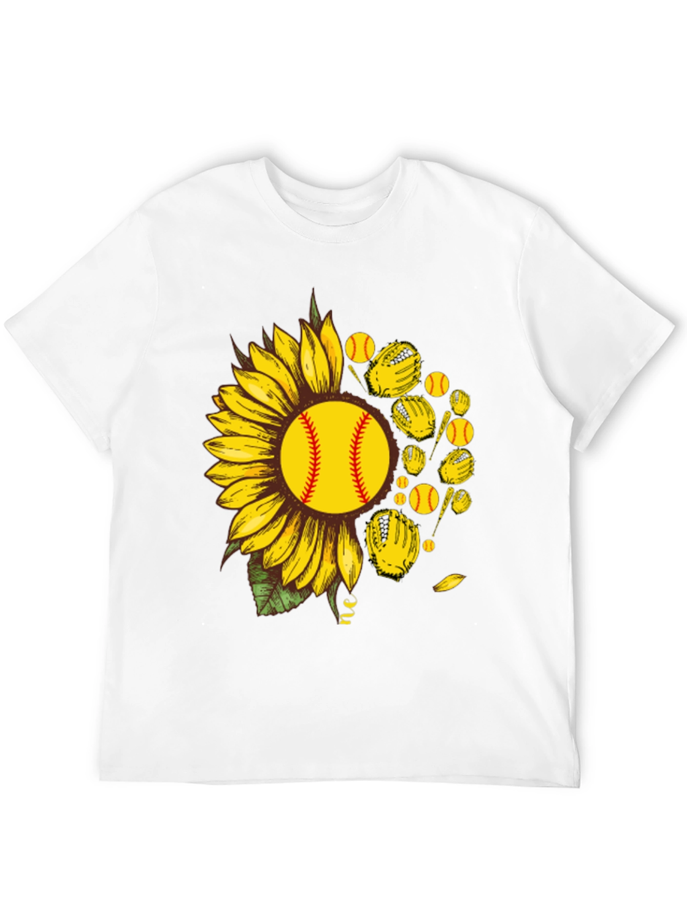Sunflower Softball Graphic T-Shirt