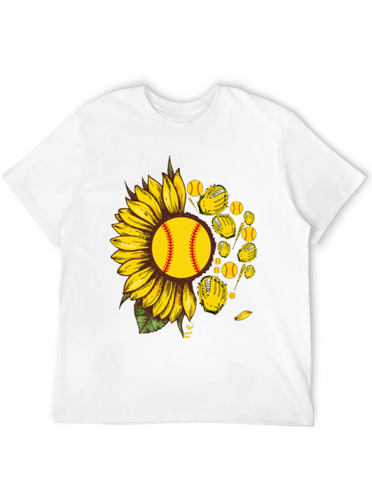 Sunflower Softball Graphic T-Shirt