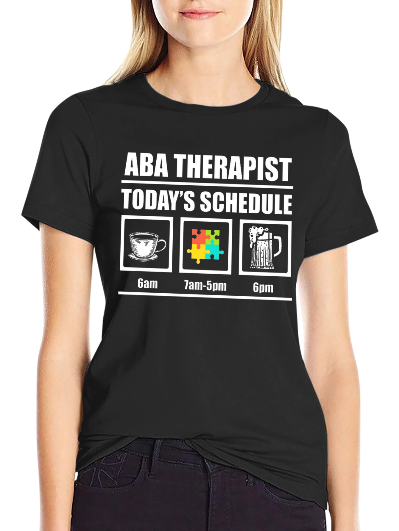 ABA Therapist Schedule Graphic T-Shirt