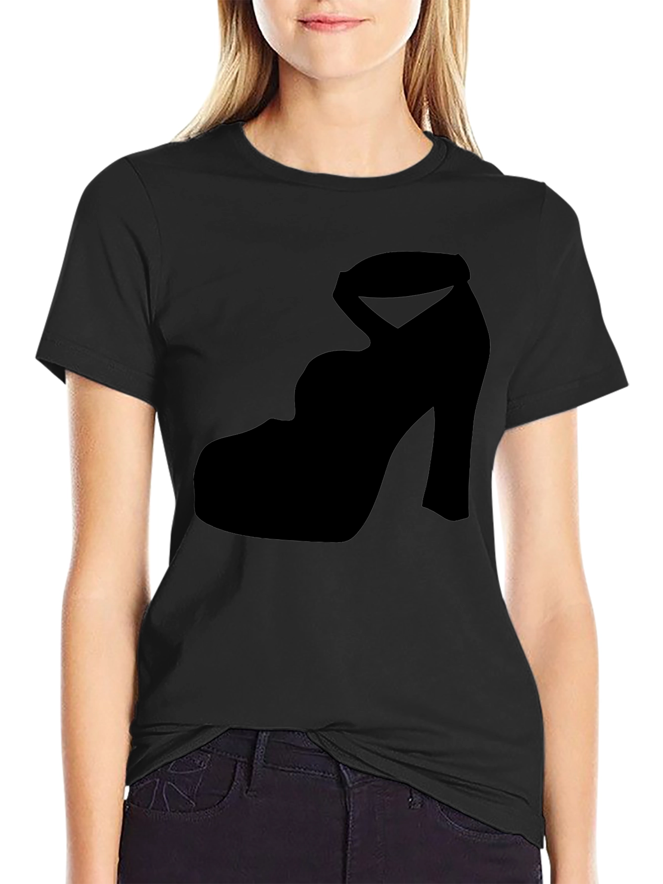 Heel Silhouette Tee - Stylish & Unique Design