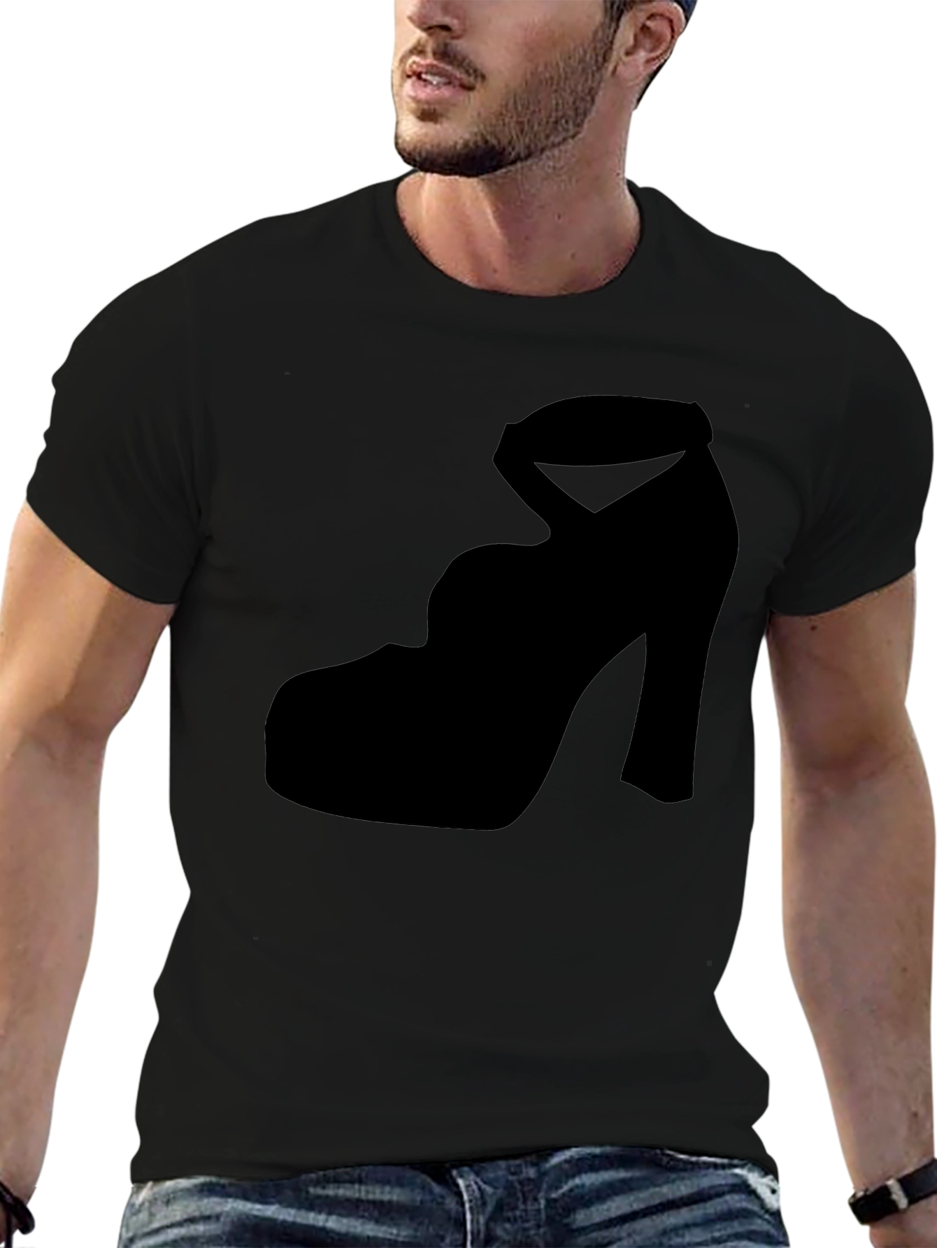 Heel Silhouette Tee - Stylish & Unique Design