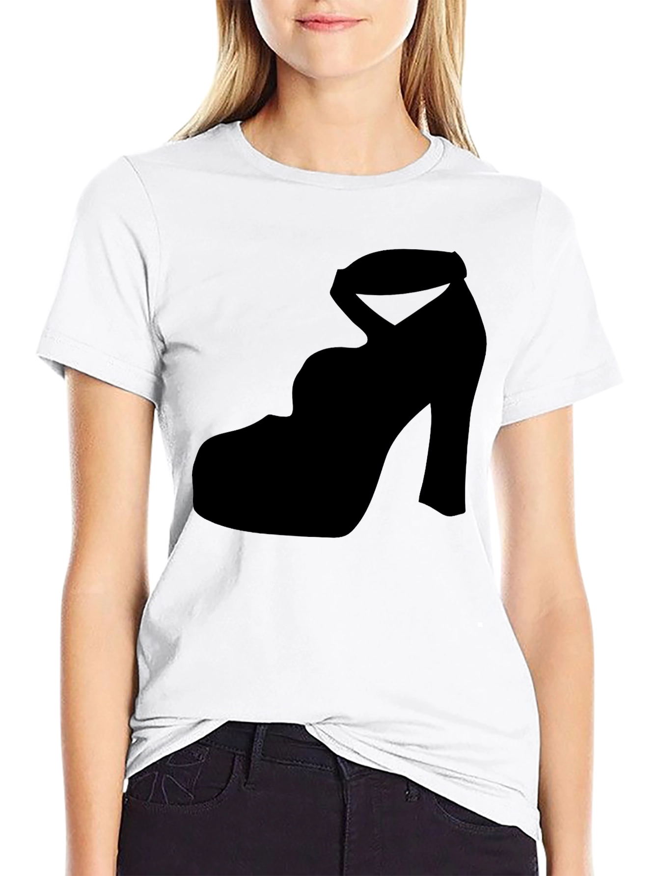 Heel Silhouette Tee - Stylish & Unique Design