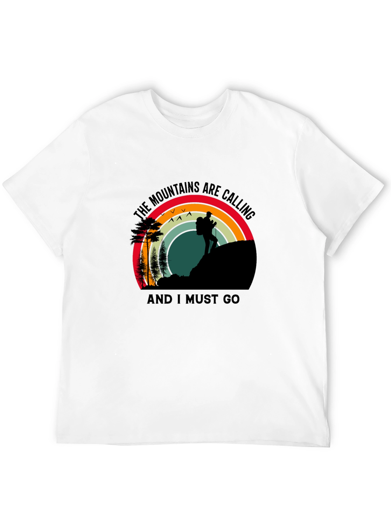Mountains Calling T-Shirt - Hiker Adventure