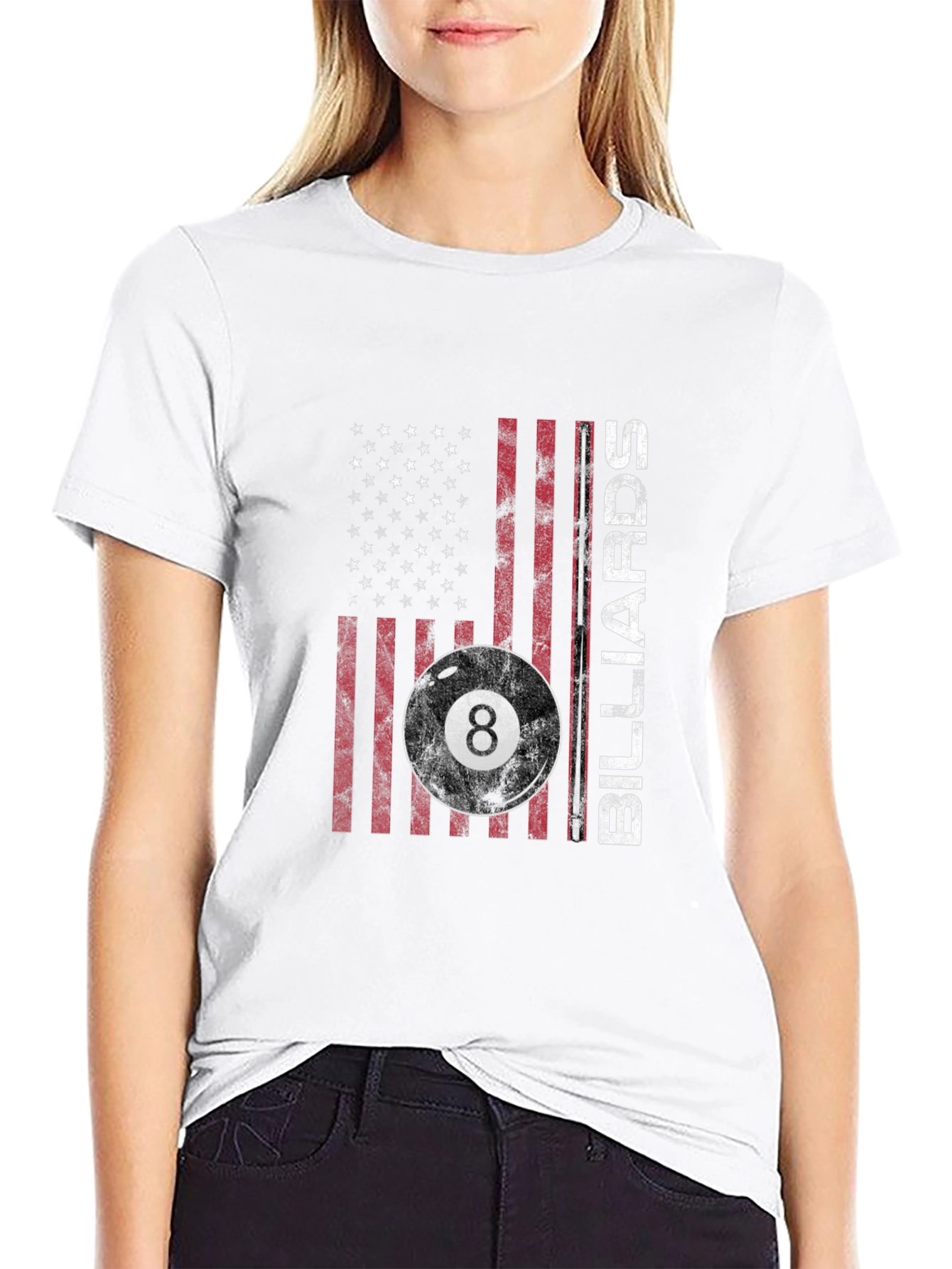 Billiards American Flag T-Shirt