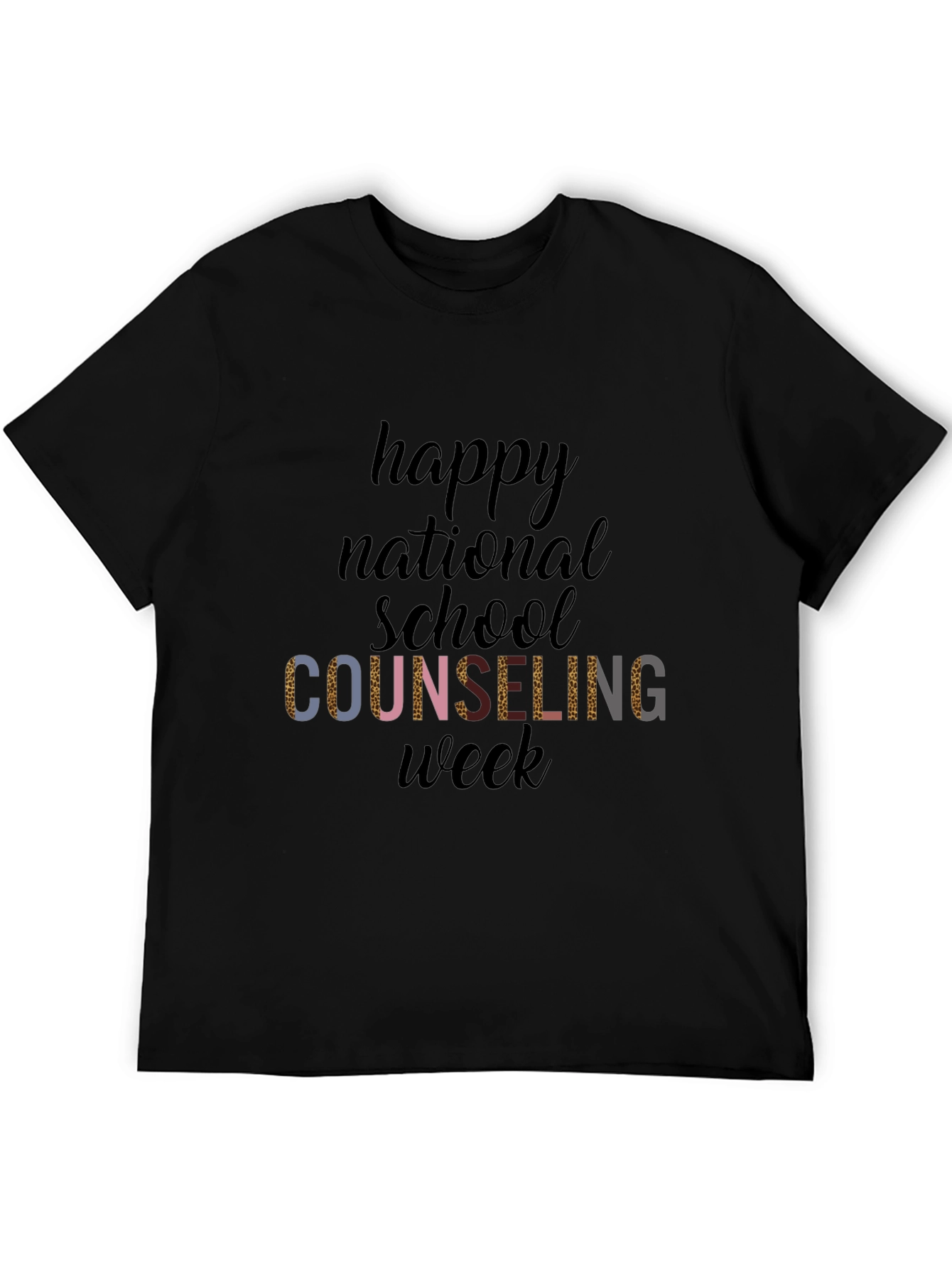 Happy National School Counseling Week Black T-Shirt