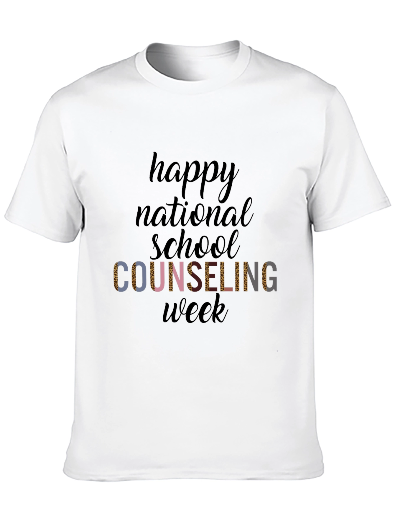 Happy National School Counseling Week Black T-Shirt
