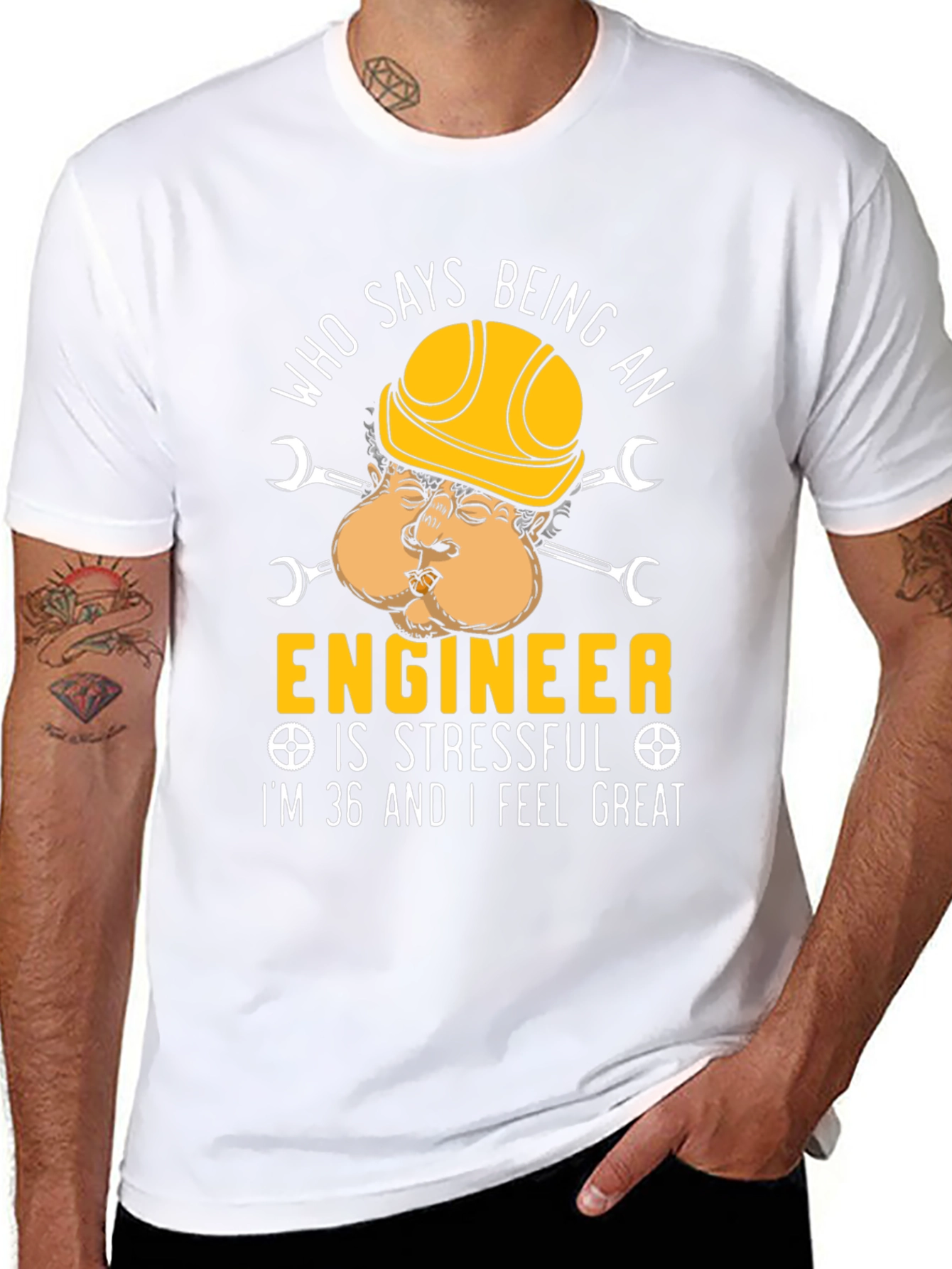 Funny Engineer T-Shirt - 36 and Feeling Great!