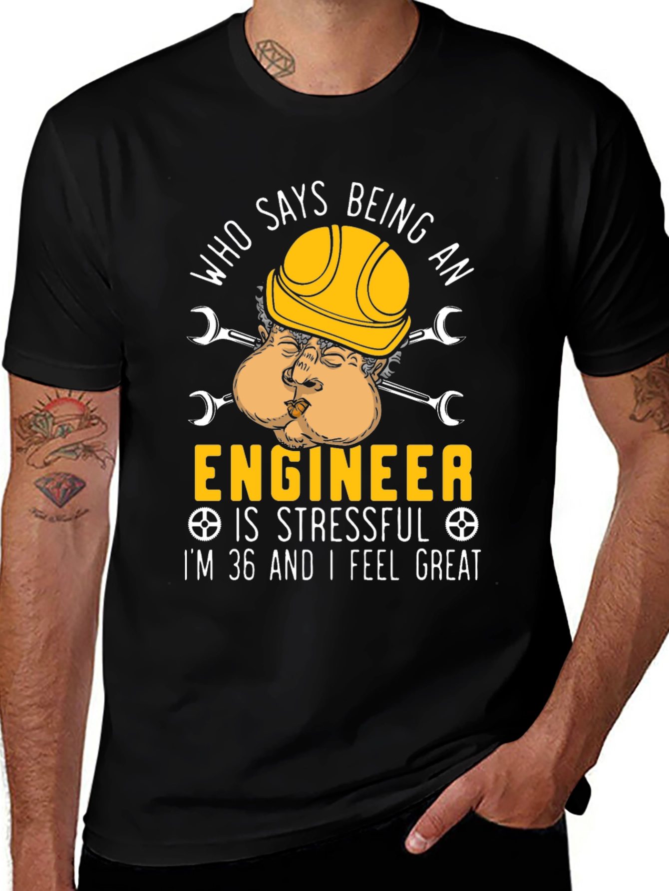 Funny Engineer T-Shirt - 36 and Feeling Great!
