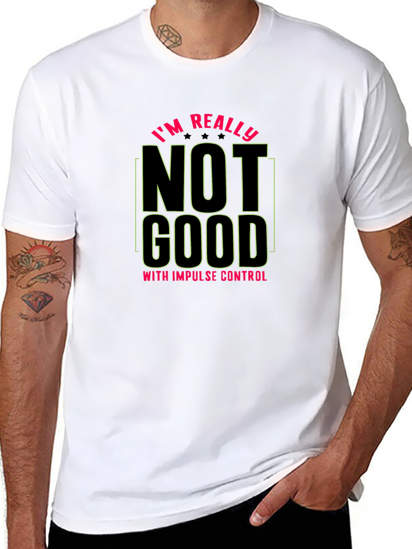 Impulse Control Graphic Tee - Black