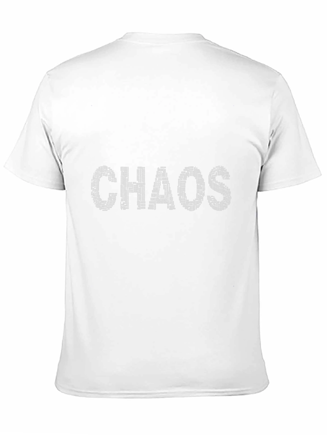 Chaos Typography Graphic Black T-Shirt