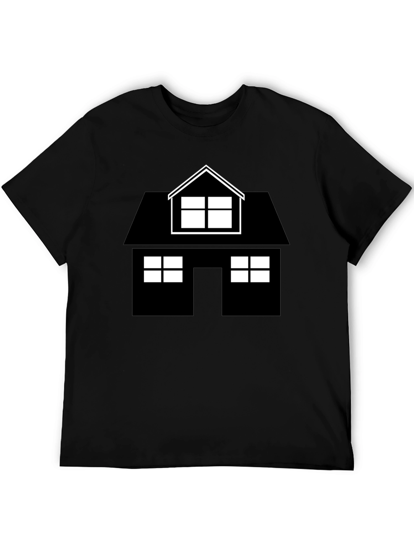 House Graphic Black T-Shirt
