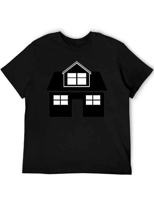 House Graphic Black T-Shirt