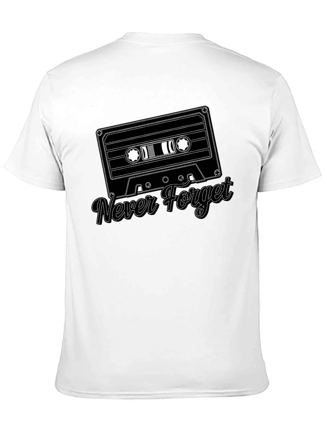 Retro Cassette Tape Never Forget Graphic Tee