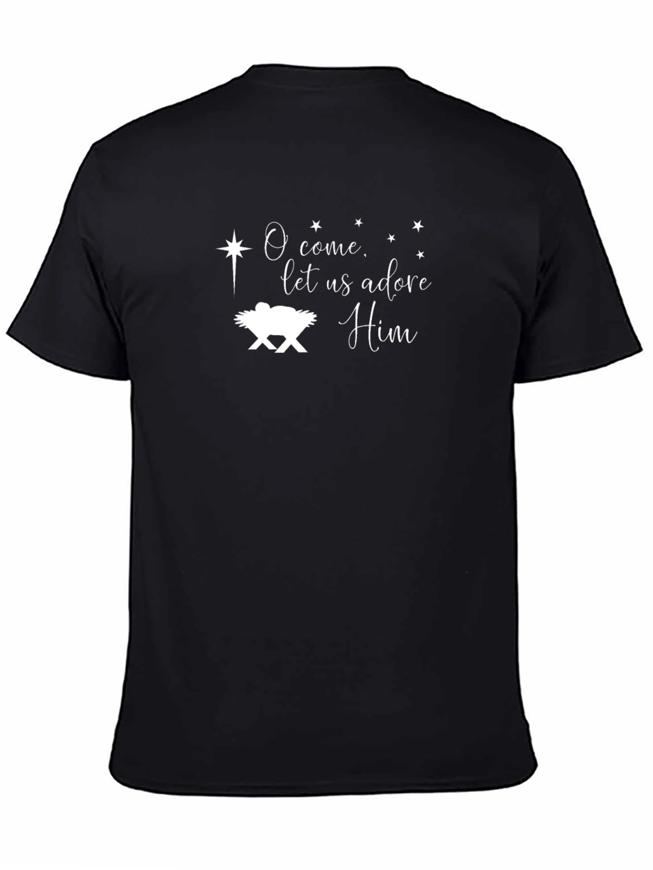 O Come Let Us Adore Him Nativity T-Shirt
