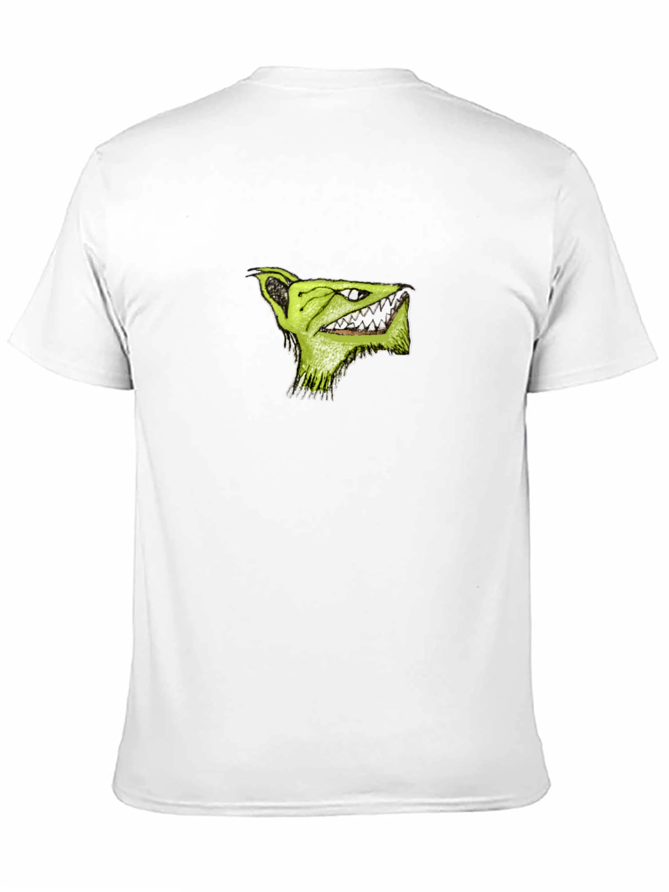 Mens Black T-Shirt with Green Monster Graphic
