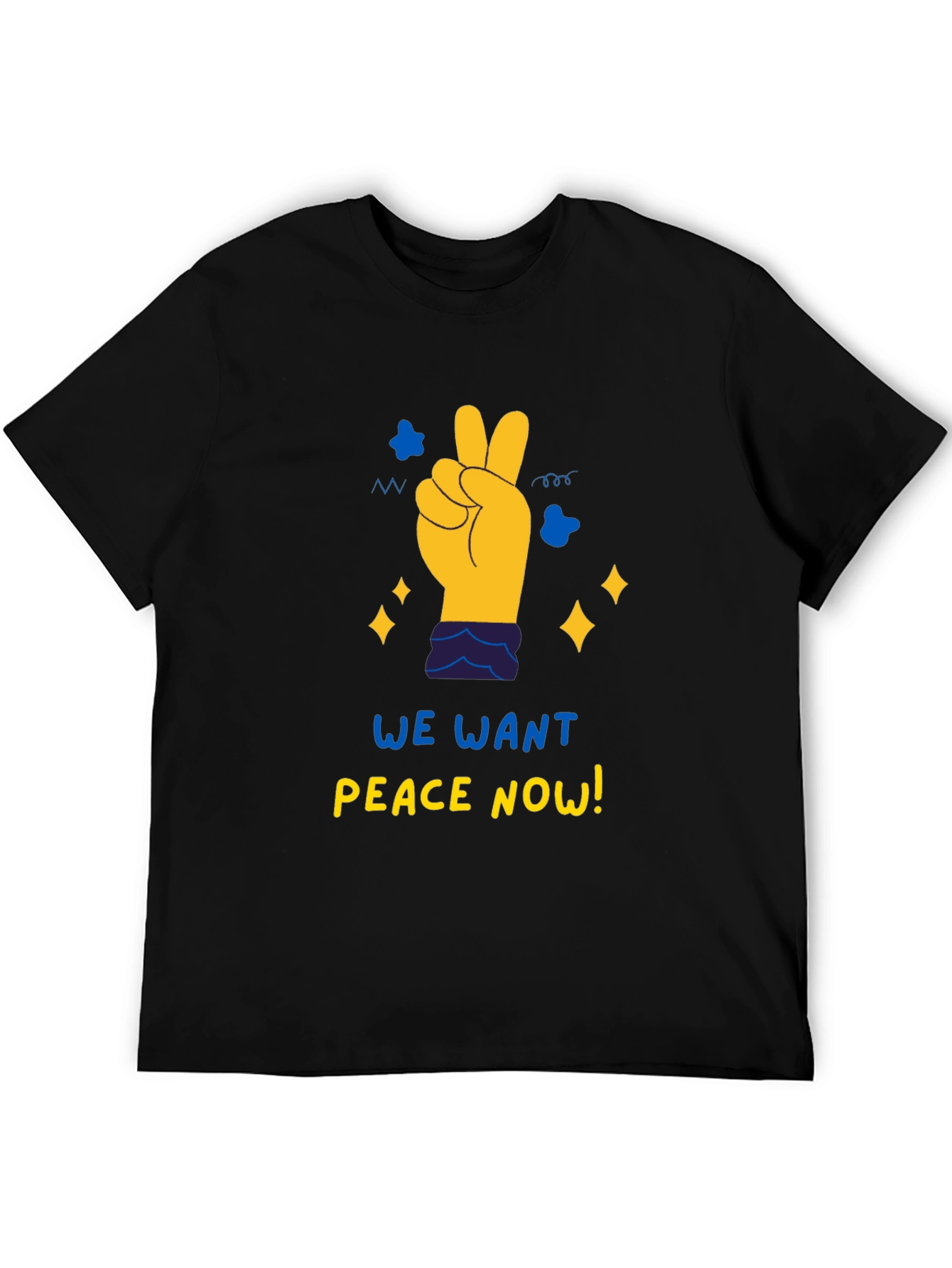 Peace Now Graphic Tee - Black